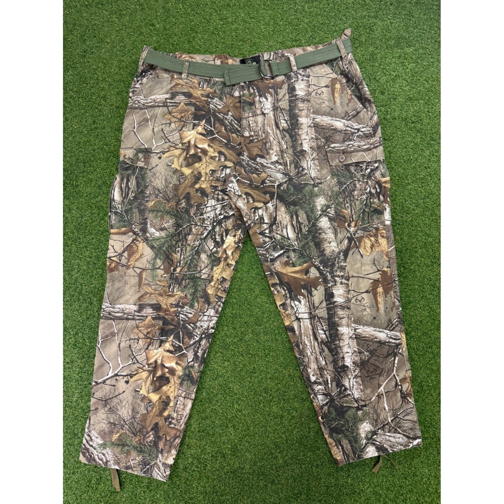 RedHead Realtree Camo Cargo Pants Mens 3XL Ripstop Hunting Trousers With Belt